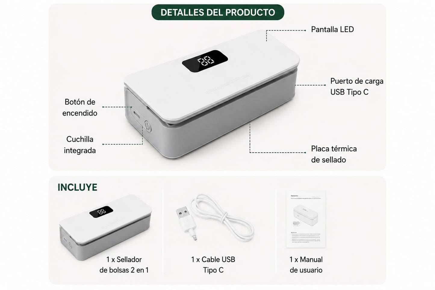 Sellador de bolsas de plástico Original