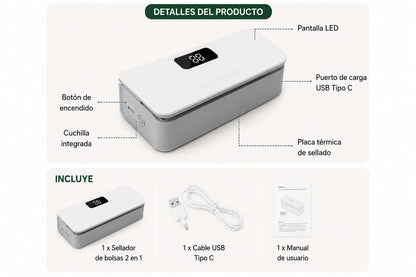 Sellador de bolsas de plástico Original